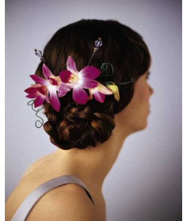 The Elegant Orchid Headpiece